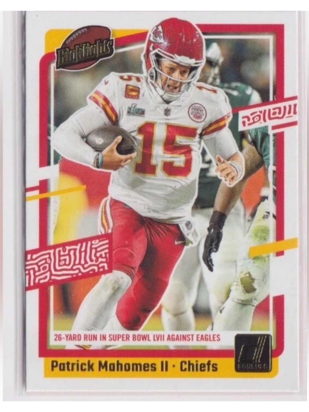 Patrick Mahomes 2023 Panini Kansas City Chiefs NFL Football Card